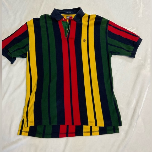 Tommy Hilfiger Vintage Classic Stripped Polo - Picture 1 of 9
